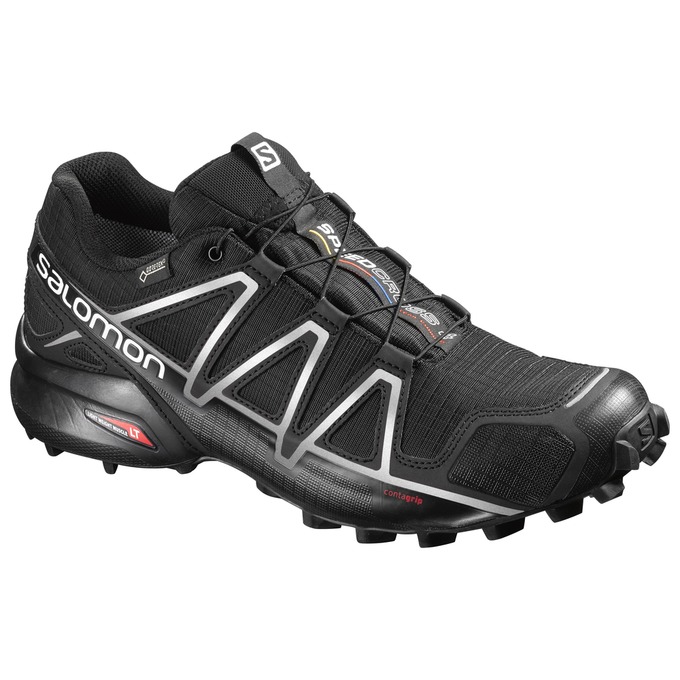 Chaussures De Trail Running Salomon Homme Noir - Salomon SPEEDCROSS 4 GTX® - France (9760-XRGUN)